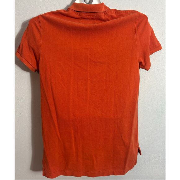 American Eagle Polo Shirt Mens M Medium Orange Vintage Fit Short Sleeve Golf Y2K - Picture 3 of 5